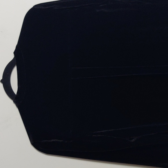 EILEEN FISHER Black Velvet Collared Silk Long Shirt Size Small - Picture 13 of 16